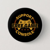 Badge Rond 5 Cm Manifestation drôle de console de jeu de jeu vidéo (Devant)