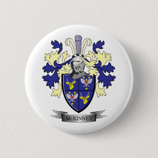 Badge Rond 5 Cm Manteau de crête de famille de McKinney des bras