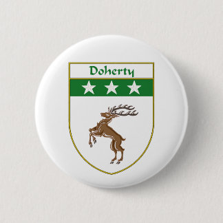 Badge Rond 5 Cm Manteau de Doherty des bras/de crête de famille