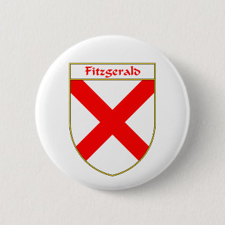 Badge Rond 5 Cm Manteau de Fitzgerald des bras/de crête de famille