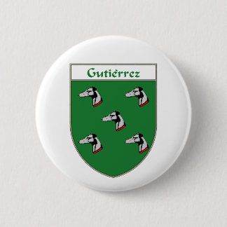 Badge Rond 5 Cm Manteau de Gutiérrez des bras/de crête de famille