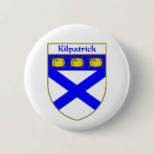 Badge Rond 5 Cm Manteau de Kilpatrick des bras/de crête de famill