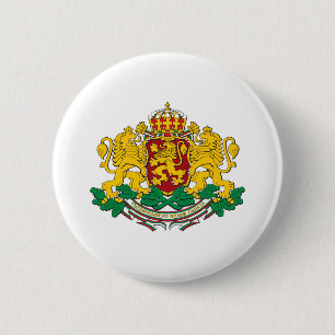 Badge Rond 5 Cm Manteau de la Bulgarie des bras