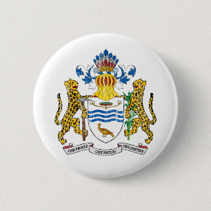 Badge Rond 5 Cm Manteau de la Guyane des bras