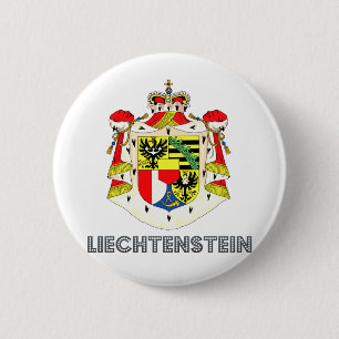 Badge Rond 5 Cm Manteau de la Liechtenstein des bras