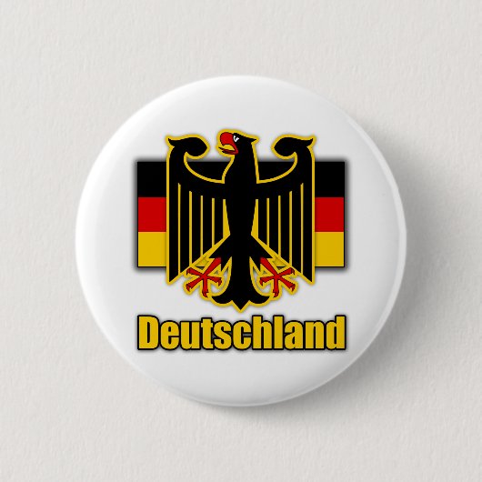 Badge Rond 5 Cm Manteau de l'Allemagne des bras (Devant)