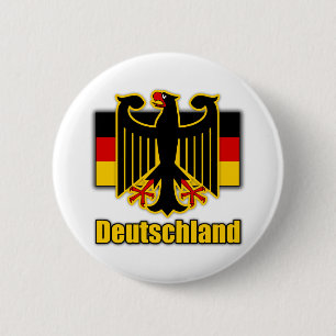 Badge Rond 5 Cm Manteau de l'Allemagne des bras