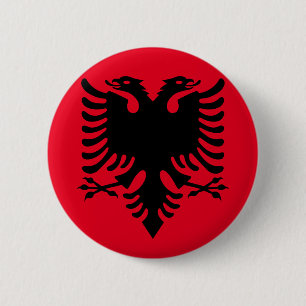 Badge Rond 5 Cm Manteau des bras albanais