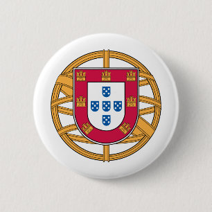 Badge Rond 5 Cm Manteau des bras portugais