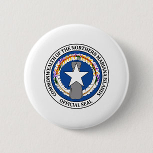 Badge Rond 5 Cm Manteau d'insulaire du Marianne des bras du nord