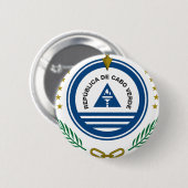 Badge Rond 5 Cm Manteau du Cap Vert des bras (Devant & derrière)
