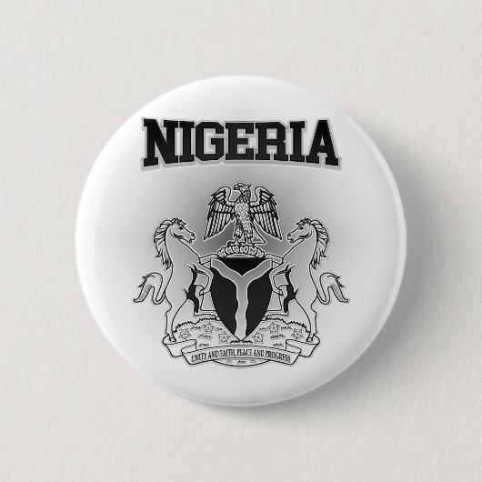 Badge Rond 5 Cm Manteau du Nigéria des bras (Devant)