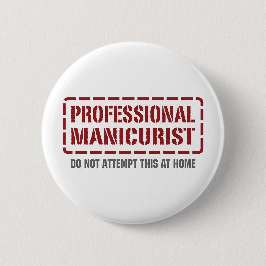 Badge Rond 5 Cm Manucure professionnel (Devant)