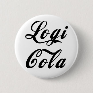 Badge Rond 5 Cm Manuscrit de LogiCola