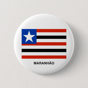 Badge Rond 5 Cm Maranhão, drapeau du Brésil