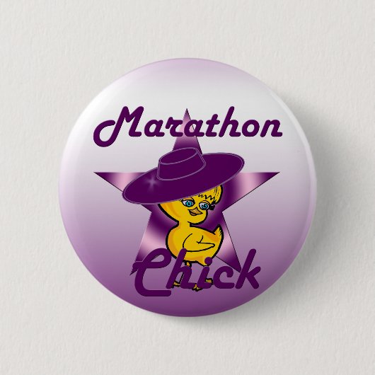 Badge Rond 5 Cm Marathon Chick #9 (Devant)
