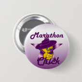 Badge Rond 5 Cm Marathon Chick #9 (Devant & derrière)