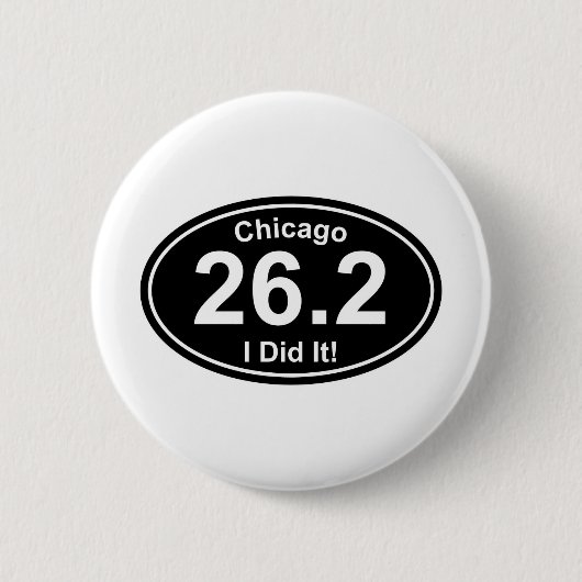 Badge Rond 5 Cm Marathon de Chicago (Devant)