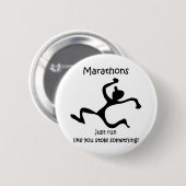 Badge Rond 5 Cm Marathon drôle (Devant & derrière)