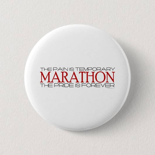 Badge Rond 5 Cm Marathon - la fierté est Forever (Devant)