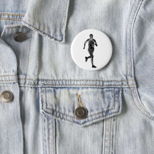 Badge Rond 5 Cm Marathonien (En situation)