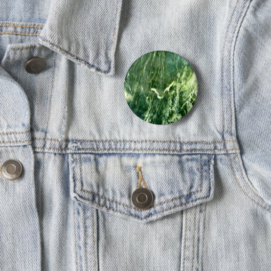 Badge Rond 5 Cm Marbre Alpi Vert (En situation)