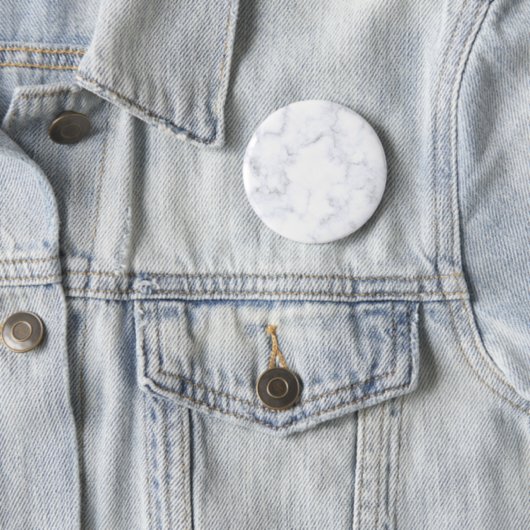 Badge Rond 5 Cm Marbre Blanc Moderne (En situation)