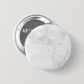 Badge Rond 5 Cm Marbre Blanc Moderne (Devant & derrière)