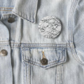 Badge Rond 5 Cm Marbre blanc Stone tendance - (En situation)