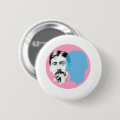 Badge Rond 5 Cm Marcel Proust (Devant & derrière)