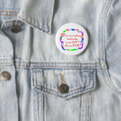 Badge Rond 5 Cm Marche à reculons (En situation)