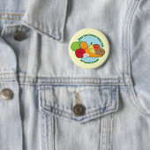 Badge Rond 5 Cm Marché d'agriculteurs (En situation)