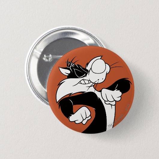 Badge Rond 5 Cm Marche SYLVESTER™ (Devant & derrière)