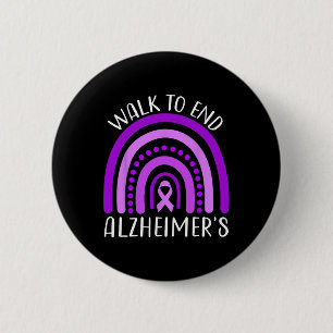 Badge Rond 5 Cm Marcher Pour Terminer Heimerheimer Purple Ribbon H