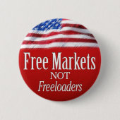 Badge Rond 5 Cm Marchés Libres... Pas de débiteurs (Devant)