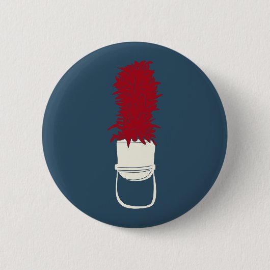 Badge Rond 5 Cm Marching Band Casquette avec plumes (Devant)