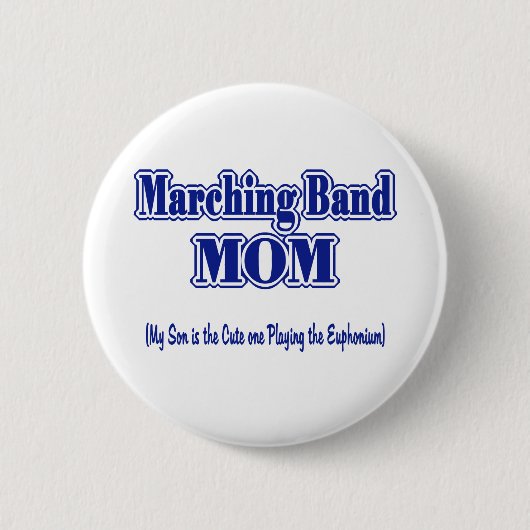 Badge Rond 5 Cm Marching Band Maman (Devant)