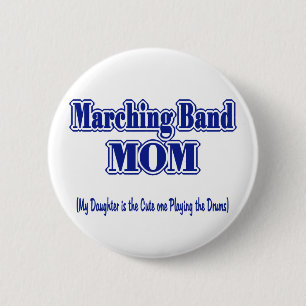 Badge Rond 5 Cm Marching Band Maman/ Tambours