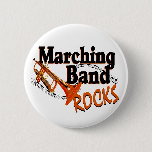 Badge Rond 5 Cm Marching Band Rocks (Devant)