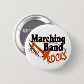 Badge Rond 5 Cm Marching Band Rocks (Devant & derrière)