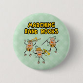 Badge Rond 5 Cm Marching Band Rocks (Devant)