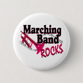 Badge Rond 5 Cm Marching Band Rocks (Devant)