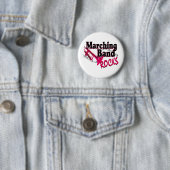 Badge Rond 5 Cm Marching Band Rocks (En situation)