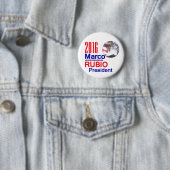 Badge Rond 5 Cm Marco RUBIO 2016 (En situation)