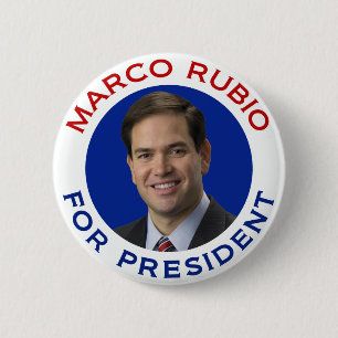 Badge Rond 5 Cm Marco Rubio pour le président