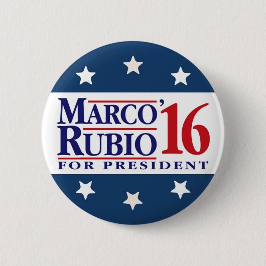Badge Rond 5 Cm Marco Rubio pour le président (Devant)
