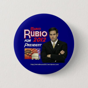 Badge Rond 5 Cm Marco Rubio pour le président
