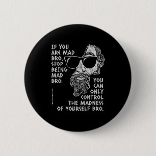 Badge Rond 5 Cm Marcus Aurelius Philosophe stoïque Ancien Roman Jo