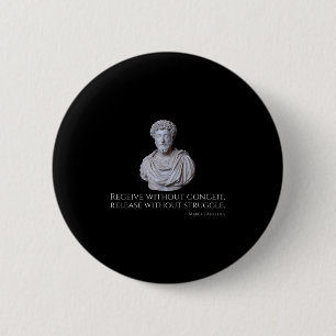 Badge Rond 5 Cm Marcus Aurelius - Rome antique Philosophie stoïque