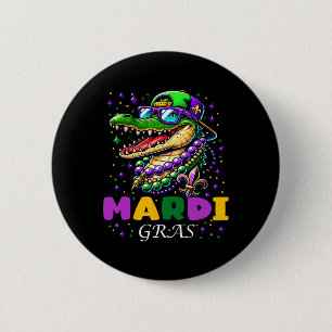 Badge Rond 5 Cm Mardi Gras 2025 Pour Hommes Femmes Enfants